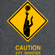 CAUTION 3 PT. SHOOTER T-SHIRT (GRAY)